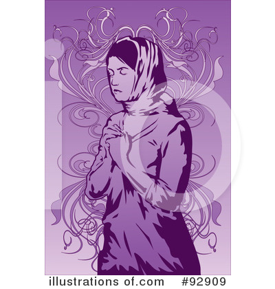 Royalty-Free (RF) Praying Clipart Illustration by mayawizard101 - Stock Sample #92909