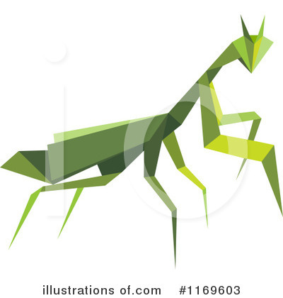 Royalty-Free (RF) Praying Mantis Clipart Illustration by Vector Tradition SM - Stock Sample #1169603