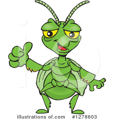 Praying Mantis Clipart #1278603 by Dennis Holmes Designs