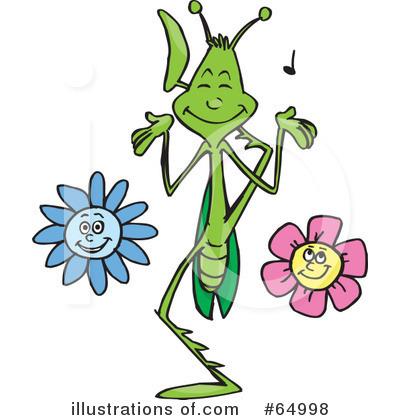 Royalty-Free (RF) Praying Mantis Clipart Illustration by Dennis Holmes Designs - Stock Sample #64998