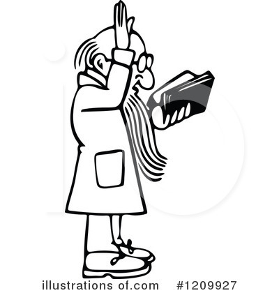 Royalty-Free (RF) Preacher Clipart Illustration by Prawny - Stock Sample #1209927