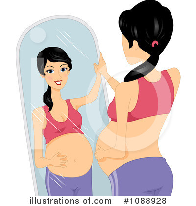 Royalty-Free (RF) Pregnant Clipart Illustration by BNP Design Studio - Stock Sample #1088928