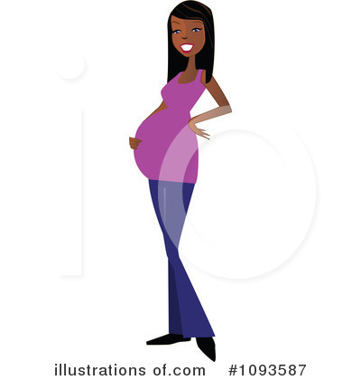 Pregnant Clipart #1093587 by peachidesigns