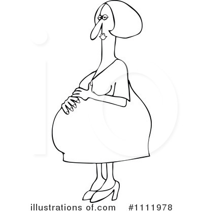 Royalty-Free (RF) Pregnant Clipart Illustration by djart - Stock Sample #1111978