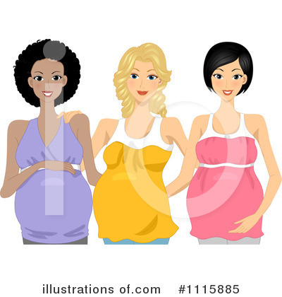 Royalty-Free (RF) Pregnant Clipart Illustration by BNP Design Studio - Stock Sample #1115885