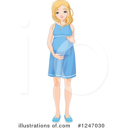 Royalty-Free (RF) Pregnant Clipart Illustration by Pushkin - Stock Sample #1247030