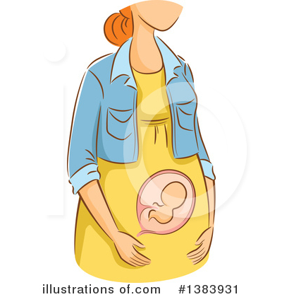 Royalty-Free (RF) Pregnant Clipart Illustration by BNP Design Studio - Stock Sample #1383931