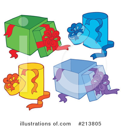 Royalty-Free (RF) Present Clipart Illustration by visekart - Stock Sample #213805