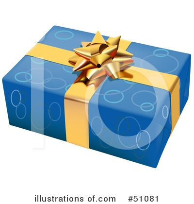 Royalty-Free (RF) Present Clipart Illustration by dero - Stock Sample #51081