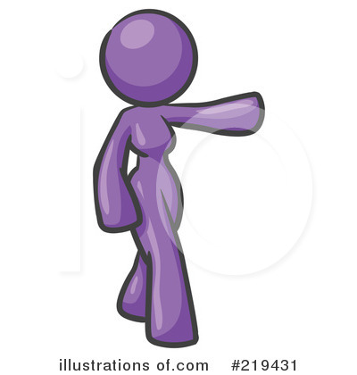 Purple Mascot Clipart #219431 by Leo Blanchette