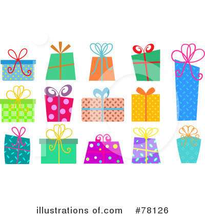 Royalty-Free (RF) Presents Clipart Illustration by KJ Pargeter - Stock Sample #78126