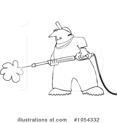 Royalty-Free (RF) Pressure Washer Clipart Illustration by djart - Stock Sample #1054332