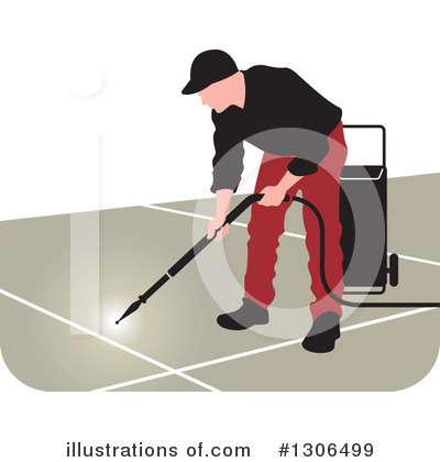 Royalty-Free (RF) Pressure Washer Clipart Illustration by Lal Perera - Stock Sample #1306499