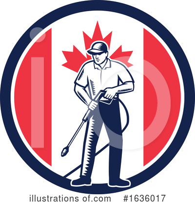 Canadian Flag Clipart #1636017 by patrimonio