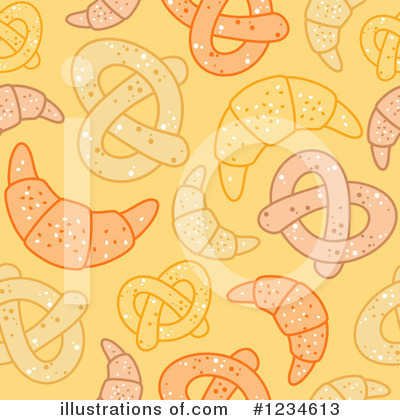 Royalty-Free (RF) Pretzel Clipart Illustration by Vector Tradition SM - Stock Sample #1234613