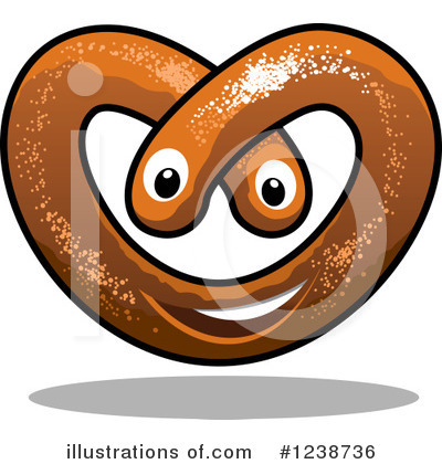 Royalty-Free (RF) Pretzel Clipart Illustration by Vector Tradition SM - Stock Sample #1238736