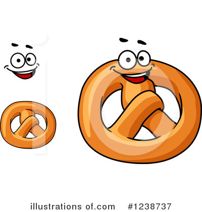Royalty-Free (RF) Pretzel Clipart Illustration by Vector Tradition SM - Stock Sample #1238737
