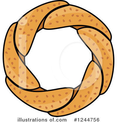 Royalty-Free (RF) Pretzel Clipart Illustration by Vector Tradition SM - Stock Sample #1244756