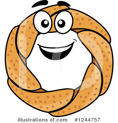 Royalty-Free (RF) Pretzel Clipart Illustration by Vector Tradition SM - Stock Sample #1244757