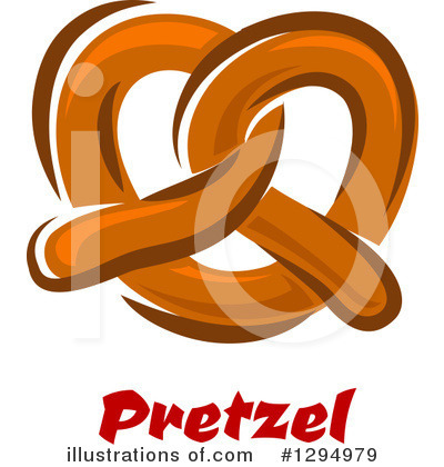 Royalty-Free (RF) Pretzel Clipart Illustration by Vector Tradition SM - Stock Sample #1294979