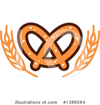 Soft Pretzel Clipart #1388564 by Vector Tradition SM