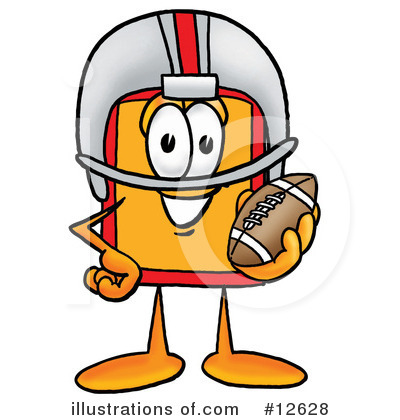 Football Clipart #12628 by Toons4Biz