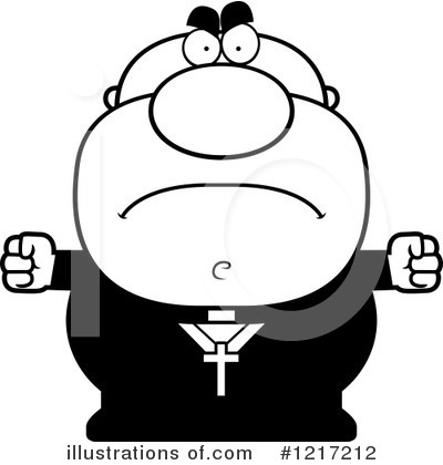 Royalty-Free (RF) Priest Clipart Illustration by Cory Thoman - Stock Sample #1217212