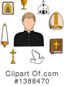 Priest Clipart #1388470 by Vector Tradition SM