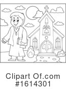 Priest Clipart #1614301 by visekart
