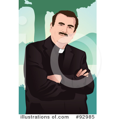 Royalty-Free (RF) Priest Clipart Illustration by mayawizard101 - Stock Sample #92985