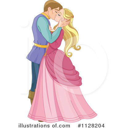 Royalty-Free (RF) Prince And Princess Clipart Illustration by Pushkin - Stock Sample #1128204