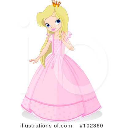 Royalty-Free (RF) Princess Clipart Illustration by Pushkin - Stock Sample #102360