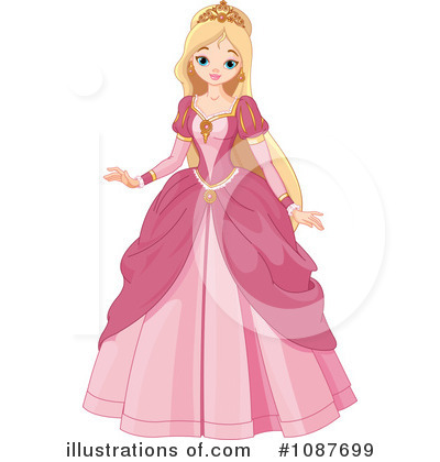 Royalty-Free (RF) Princess Clipart Illustration by Pushkin - Stock Sample #1087699