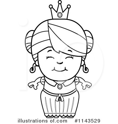Royalty-Free (RF) Princess Clipart Illustration by Cory Thoman - Stock Sample #1143529