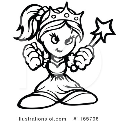 Royalty-Free (RF) Princess Clipart Illustration by Chromaco - Stock Sample #1165796