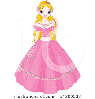 Royalty-Free (RF) Princess Clipart Illustration by Pushkin - Stock Sample #1200533