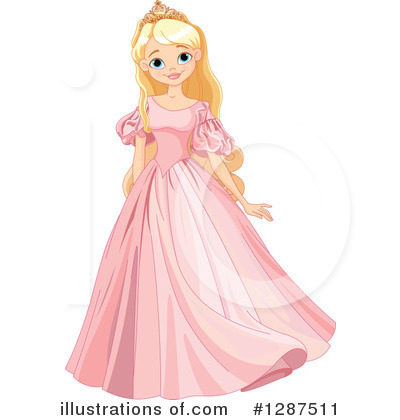 Royalty-Free (RF) Princess Clipart Illustration by Pushkin - Stock Sample #1287511