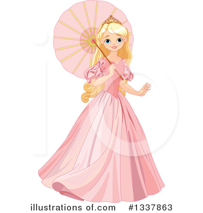 Royalty-Free (RF) Princess Clipart Illustration by Pushkin - Stock Sample #1337863