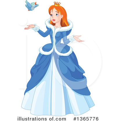 Royalty-Free (RF) Princess Clipart Illustration by Pushkin - Stock Sample #1365776