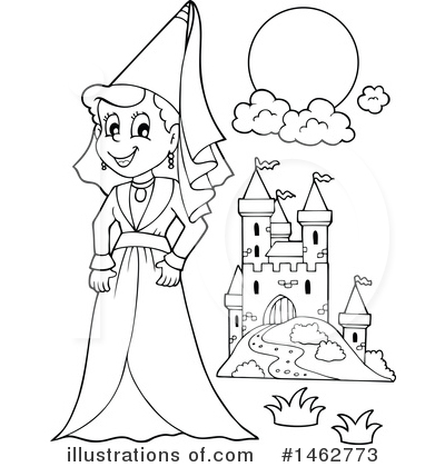 Royalty-Free (RF) Princess Clipart Illustration by visekart - Stock Sample #1462773