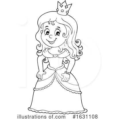 Royalty-Free (RF) Princess Clipart Illustration by visekart - Stock Sample #1631108