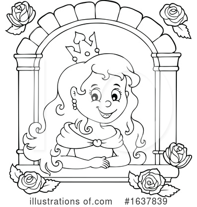 Royalty-Free (RF) Princess Clipart Illustration by visekart - Stock Sample #1637839