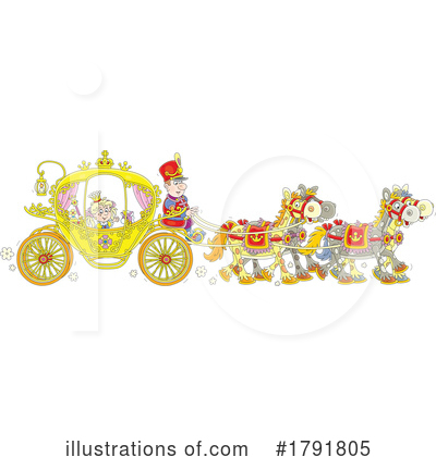Horse Drawn Carriage Clipart #1791805 by Alex Bannykh
