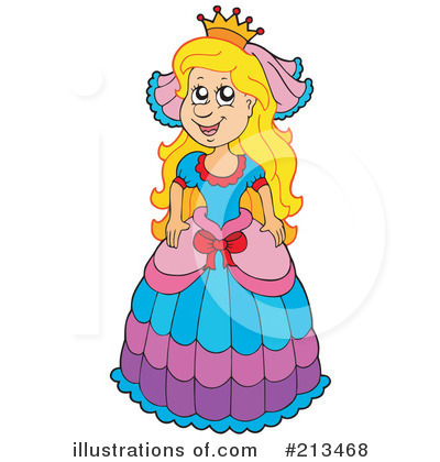 Royalty-Free (RF) Princess Clipart Illustration by visekart - Stock Sample #213468
