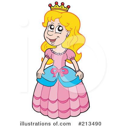 Royalty-Free (RF) Princess Clipart Illustration by visekart - Stock Sample #213490