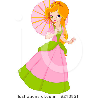 Royalty-Free (RF) Princess Clipart Illustration by Pushkin - Stock Sample #213851