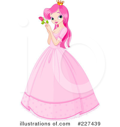 Royalty-Free (RF) Princess Clipart Illustration by Pushkin - Stock Sample #227439