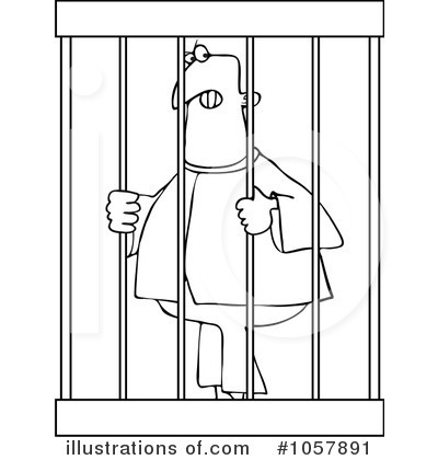 Royalty-Free (RF) Prisoner Clipart Illustration by djart - Stock Sample #1057891