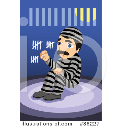 Royalty-Free (RF) Prisoner Clipart Illustration by mayawizard101 - Stock Sample #86227
