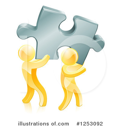 Puzzle Piece Clipart #1253092 by AtStockIllustration